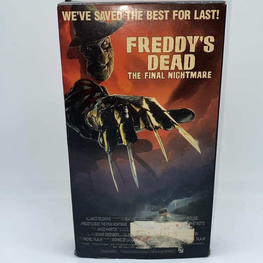 Freddy’s Dead The Final Nightmare VHS Horror Vintage